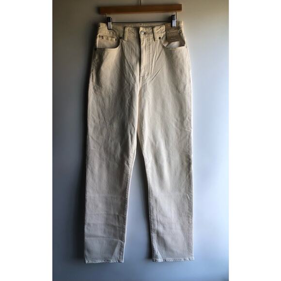 Madewell Denim - New Madewell The Curvy '90s Straight Jean Ivory Size W28 Tall